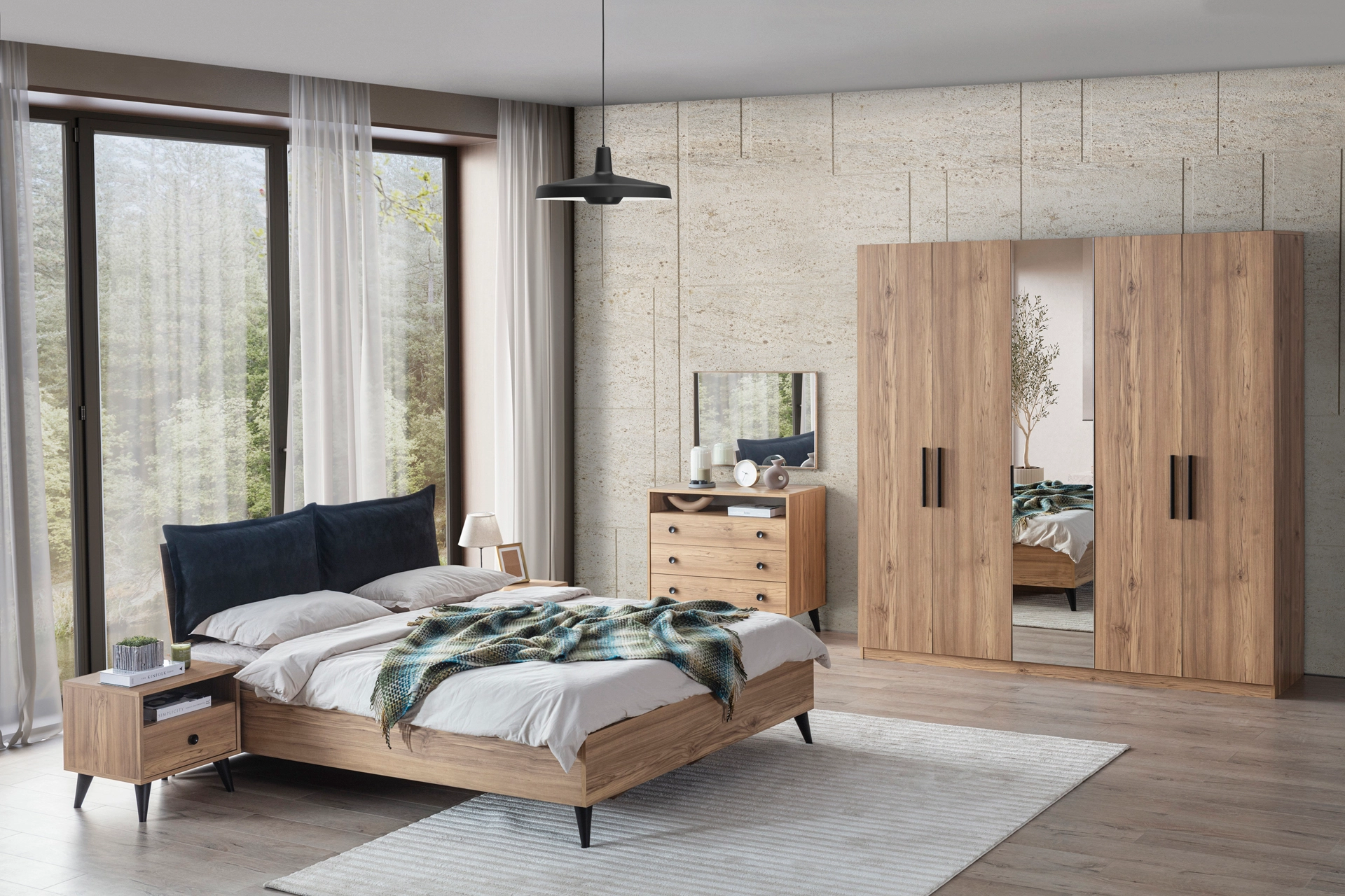 ETİ BEDROOM SET, 5 DOORS (TX3-248)